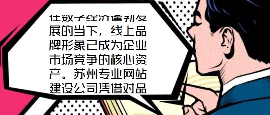 在数字经济蓬勃发展的当下，线上品牌形象已成为企业市场竞争的核心资产。苏州专业网站建设公司凭借对品牌定位的深刻理解与技术实力的深度融合，通过系统性构建网站生态体系