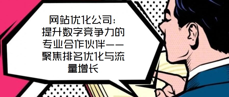  网站优化公司：提升数字竞争力的专业合作伙伴——聚焦排名优化与流量增长
