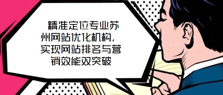 精准定位专业苏州网站优化机构，实现网站排名与营销效能双突破