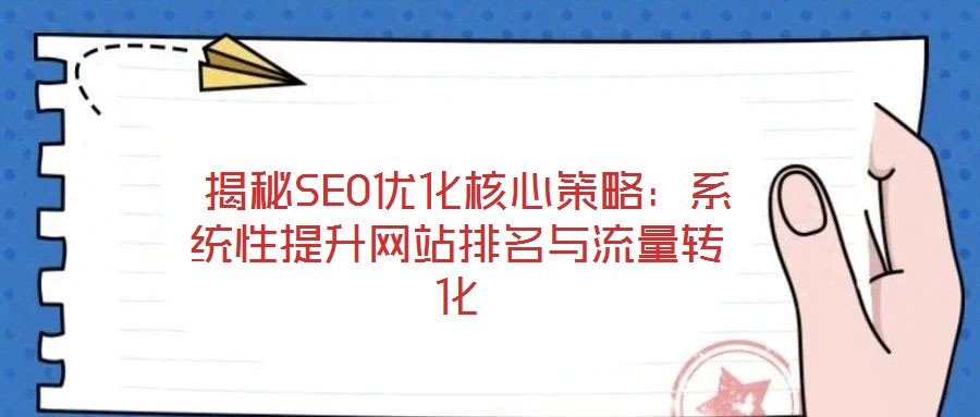  揭秘SEO优化核心策略：系统性提升网站排名与流量转化
