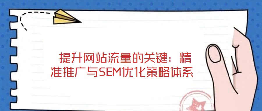  提升网站流量的关键：精准推广与SEM优化策略体系